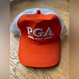Golf PGA JUNIOR GOLF CAMPS Adjustable GOLF HAT Youth ORANGE
